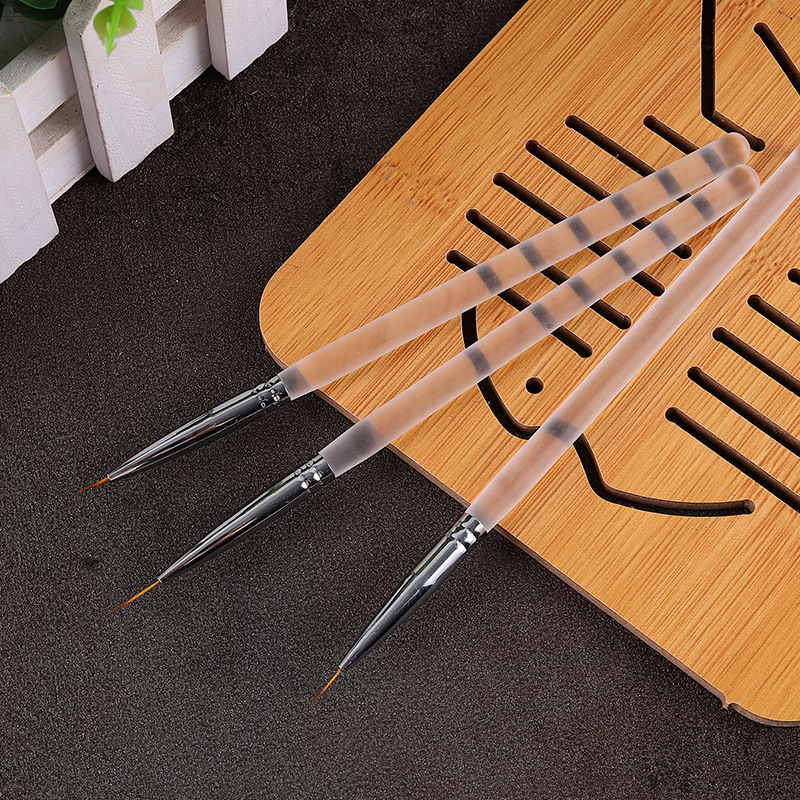 Factory direct supply nail pen frosted transparent rod very fine pull pen brush brush nail glue extension pen nail brush Factory direct supply nail pen frosted transparent rod very fine pull pen brush brush nail glue extension pen nail brush