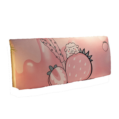 Nordic Nantong bedside cover bedroom simple bedside backrest cover all-inclusive elastic dustproof soft bag fabric protective cover