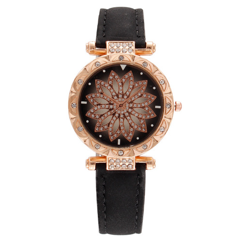 Manufacturer wholesale foreign trade starry sky time and space movement women's watch women's watch strap quartz fashion watch