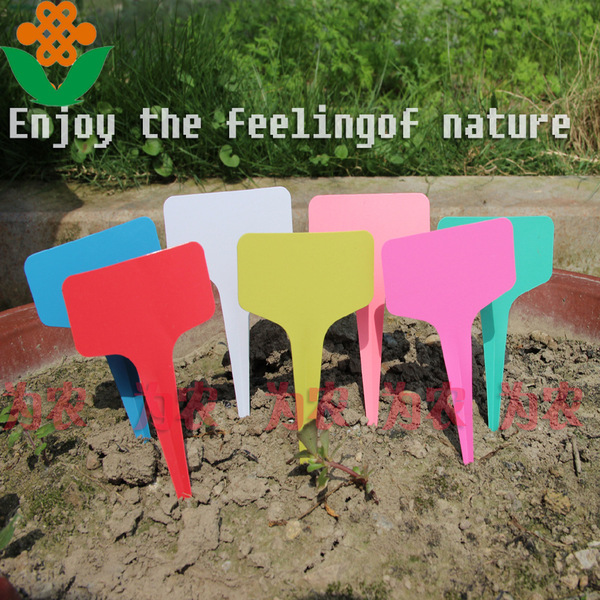 Factory supply PVC material T -type gardening plastic label flower…