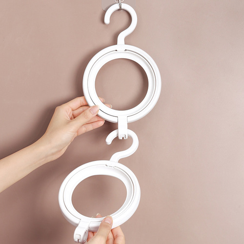 New creative round combinable hat storage hanger, coat hook, scarf clothing storage folding hanger