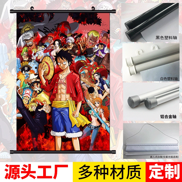One Piece Scrolls Poster Poster Anime Macration Manufacturers Wholesale Anime Hanging Painting