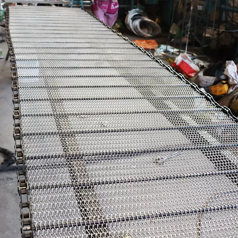 304不锈钢螺旋网带加密网链食品输送链条式网带烧烤金属网带