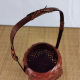 Bamboo Woven Hand-held Flower-arranging Flower Basket Woven Bamboo Basket Chinese Zen Flower Ware Japanese Style Vintage Living Room Decoration Crafts
