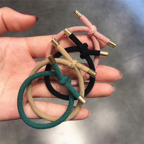 Korean version of the basic small rubber band hair rope for your boyfriend's ball head, wrist headband, high elasticity and durable hair ring headwear