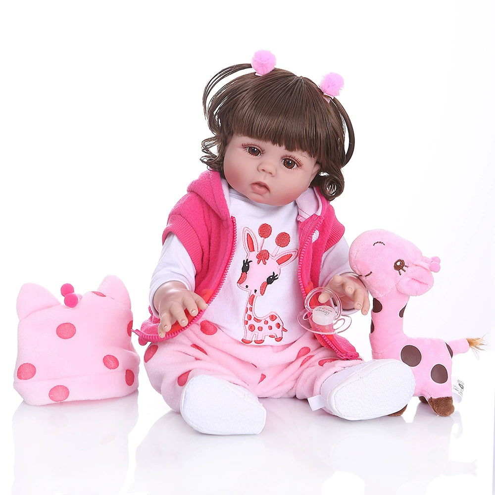 [47CM полный силиконовый имитационный кукольный младенец bebe doll reborn]