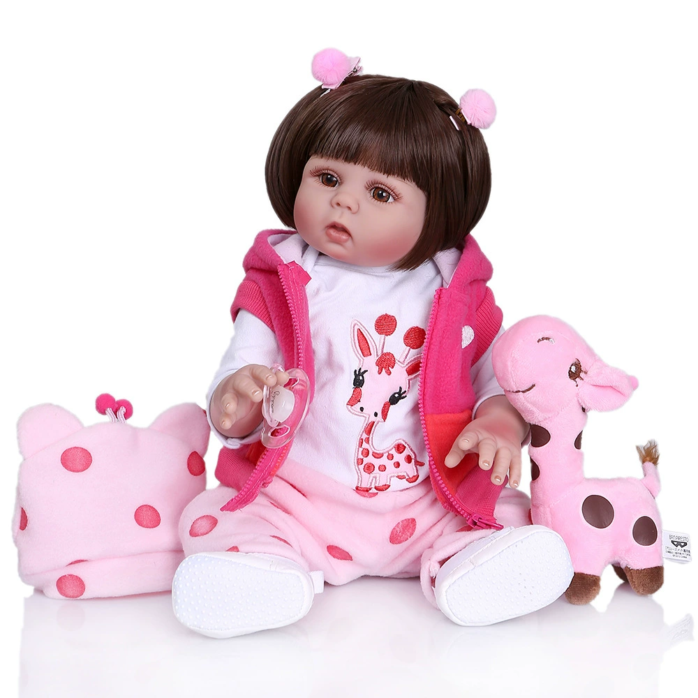 [47CM полный силиконовый имитационный кукольный младенец bebe doll reborn]