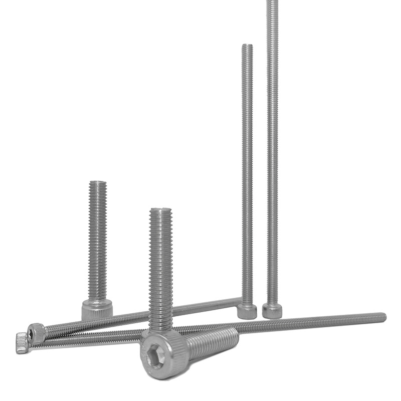 不锈钢圆柱头内六角加长螺丝 M4-M20 912 杯头全牙超长螺丝钉定购