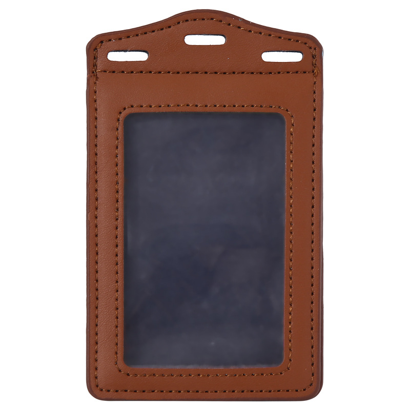 Jinbeisi chuangka tarjeta de trabajo cubierta de la tarjeta de autobús PU multifuncional cubierta de cuero Certificado conjunto de permiso de trabajo bancario