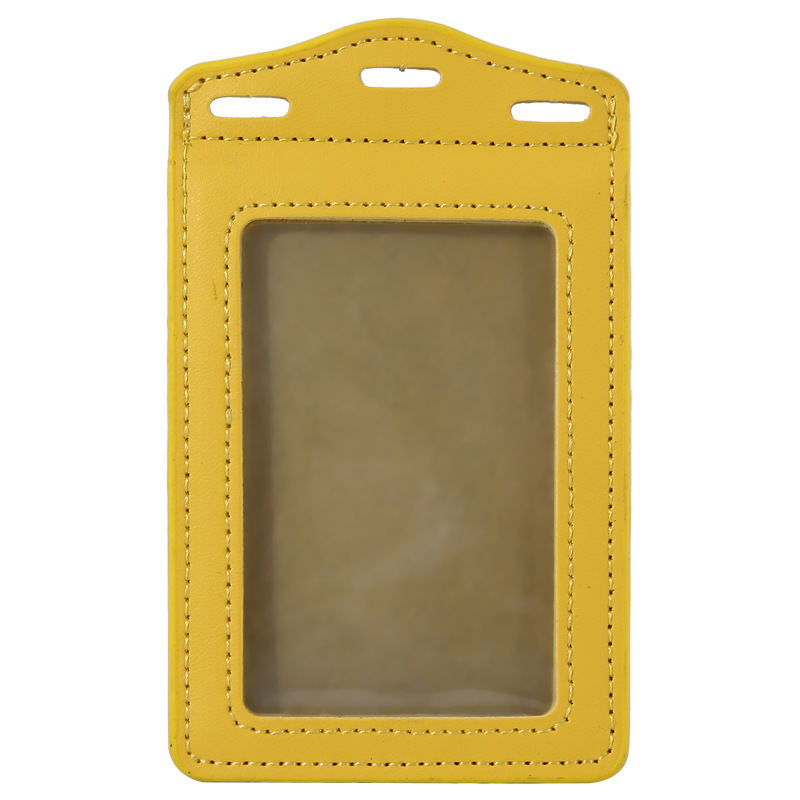 Jinbeisi chuangka tarjeta de trabajo cubierta de la tarjeta de autobús PU multifuncional cubierta de cuero Certificado conjunto de permiso de trabajo bancario