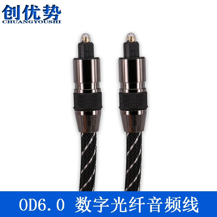 Оптовая торговля фабрикой OD7.0 волоконно-оптический аудио 1 м лихорадка волоконно-оптический кабель усилителя звука цифровой квадратный порт