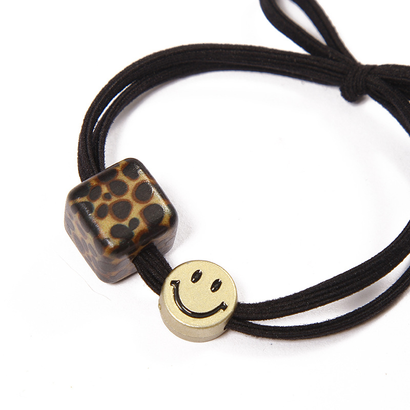 Puesto de suministro cabeza cuerda leopardo banda para el cabello lazo banda de goma para el cabello accesorios para el cabello internet celebridad estilo coreano cubierta de cuero accesorios para la cabeza hembra lindo
