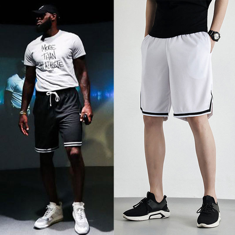 Summer Sports Shorts Men's Casual Knee-Length Shorts Trendy Short-Sleeved Loose Basketball Outerwear Mesh Pants Summer Sports Shorts Men's Casual Knee-Length Shorts Trendy Short-Sleeved Loose Basketball Outerwear Mesh Pants