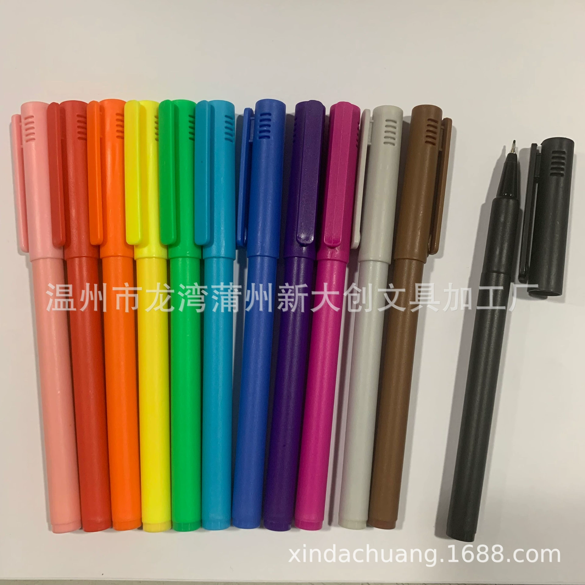 Ручка для подписи на водной основе металлическая головка крючка ручка 0,5 головка ручки 12 цветов детская акварельная ручка для стирки