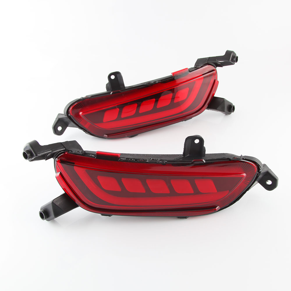 Aplicable a Mazda CX-3 especial LED parachoques trasero luz 14-17 CX3 parachoques trasero luz modificada luz de freno