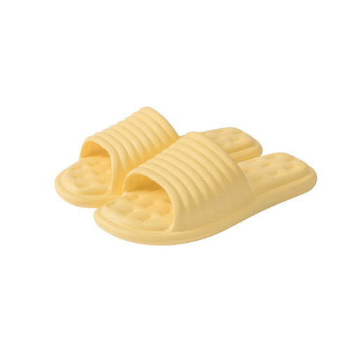 MINISO famous brand marshmallow slippers for men and women in summer bathroom home non-slip bathing deodorant EVA slippers