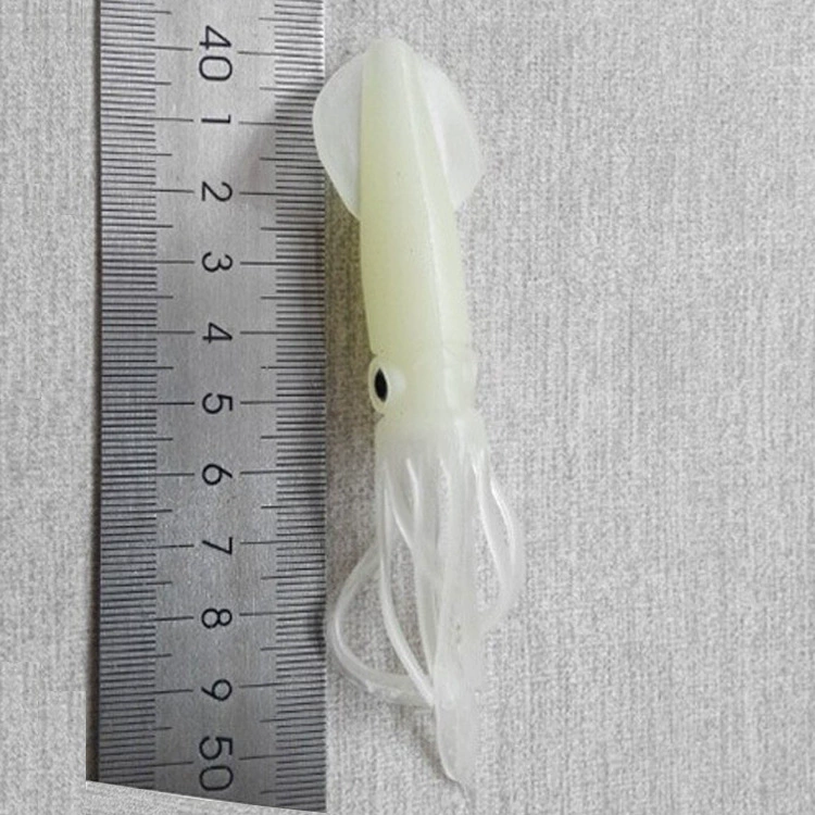 北征/Burle Glow-in-the-dark squid soft bait Luya bait large simulated bait cocked mouth fake bait 11cm8g
