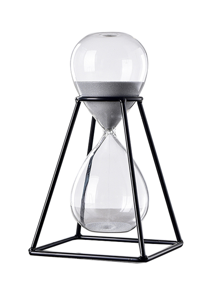 Directo de fábrica metal reloj de arena temporizador 30 minutos Estilo nórdico decoración timing reloj creativo