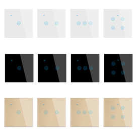 Zigbee智能开关 涂鸦触摸开关  零火线 1-2-3-4路欧规 英规 国内