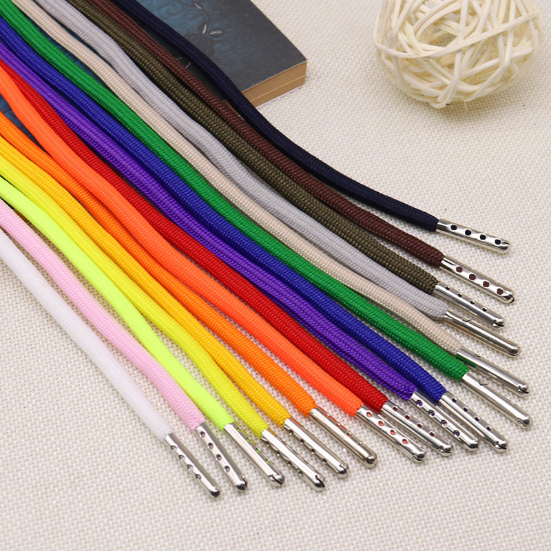 Factory wholesale spot 135cm waist rope metal head drawstring sweater rope hat rope beach pants rope 32 ingots
