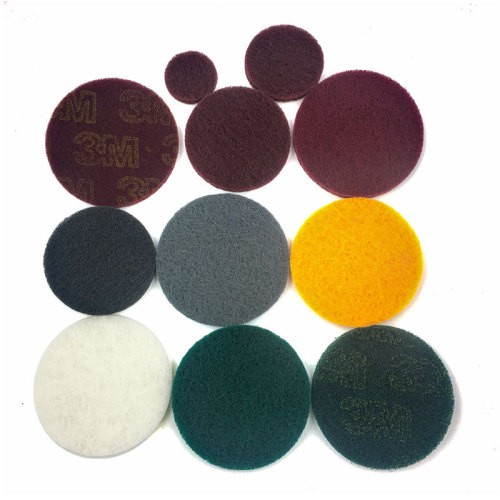4-inch 5-inch velvet industrial wiping abrasive discs wire drawing cloth nylon sheets whirlwind cucumber pads sanding polishing