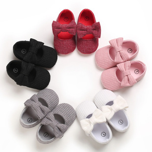 Spring and Autumn 0-1 Year Old Baby Toddler Shoes Soft Bottom Breathable Baby Shoes All-Match Princess Shoes