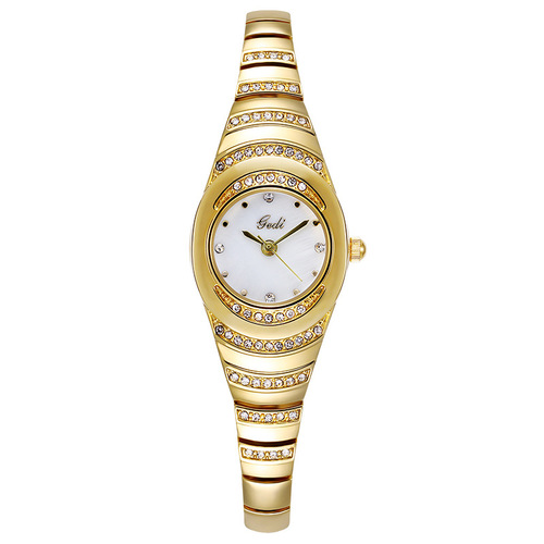 GEDI Women's Bracelet Watch, Ancient Niche High-End Diamond-Embedded Elegant Women's Fashion Waterproof Watch
