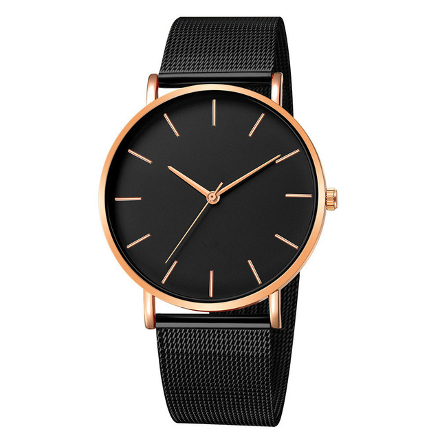 Ginebra nuevo reloj de hombre ultrafino simple correa de malla reloj de hombre Comercio exterior Venta caliente reloj de hombre al por mayor