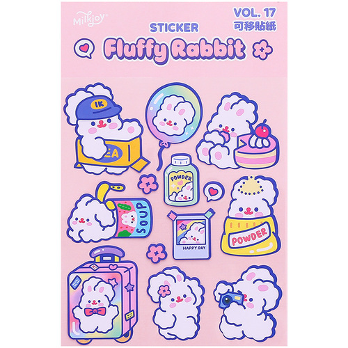 ins cute internet celebrity handbook sticker girl personality soft cute mobile phone decoration sticker diy material waterproof cup sticker
