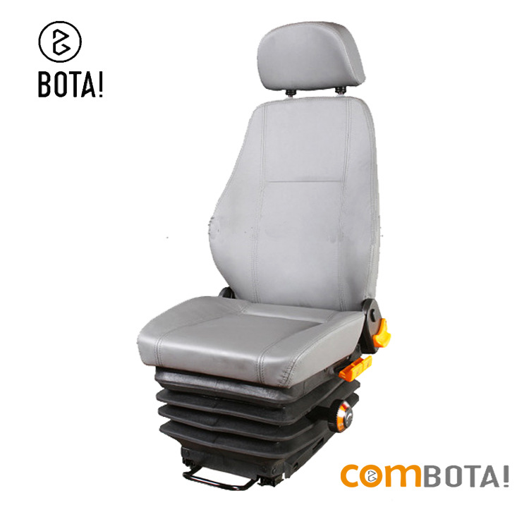 Asiento del conductor del camión grúa asiento del conductor vehículo de ingeniería suspensión mecánica asiento de amortiguación asiento del camión de bomberos