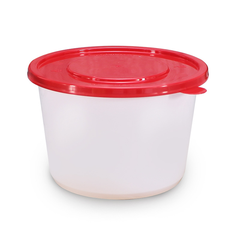Tazón pequeño desechable para sopa, tazón para llevar, caja de embalaje para llevar, tazón de postre estilo americano de 18 oz, caja para comida con bola de taro, caja reforzada.