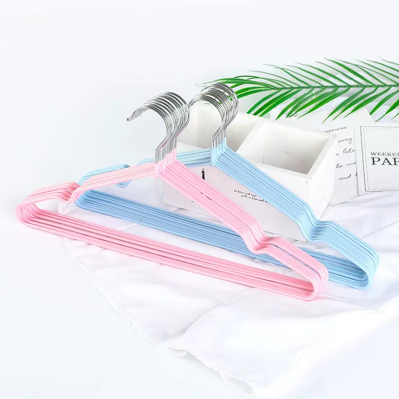 衣架衣柜专用10个装无痕防滑衣架浸塑衣架挂衣挂钩儿童宿舍挂晾
