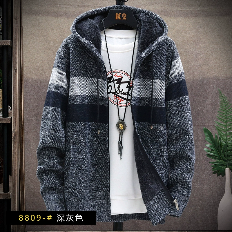 Demi-season knitted sweater, cardigan, baseball shirt, jacket