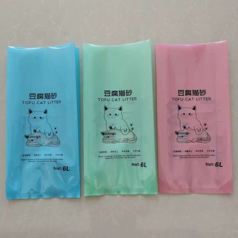 Vacuum tofu cat litter packaging bag making 6 liters cat litter bag Customizable printing cat litter plastic packaging bag Vacuum tofu cat litter packaging bag making 6 liters cat litter bag Customizable printing cat litter plastic packaging bag