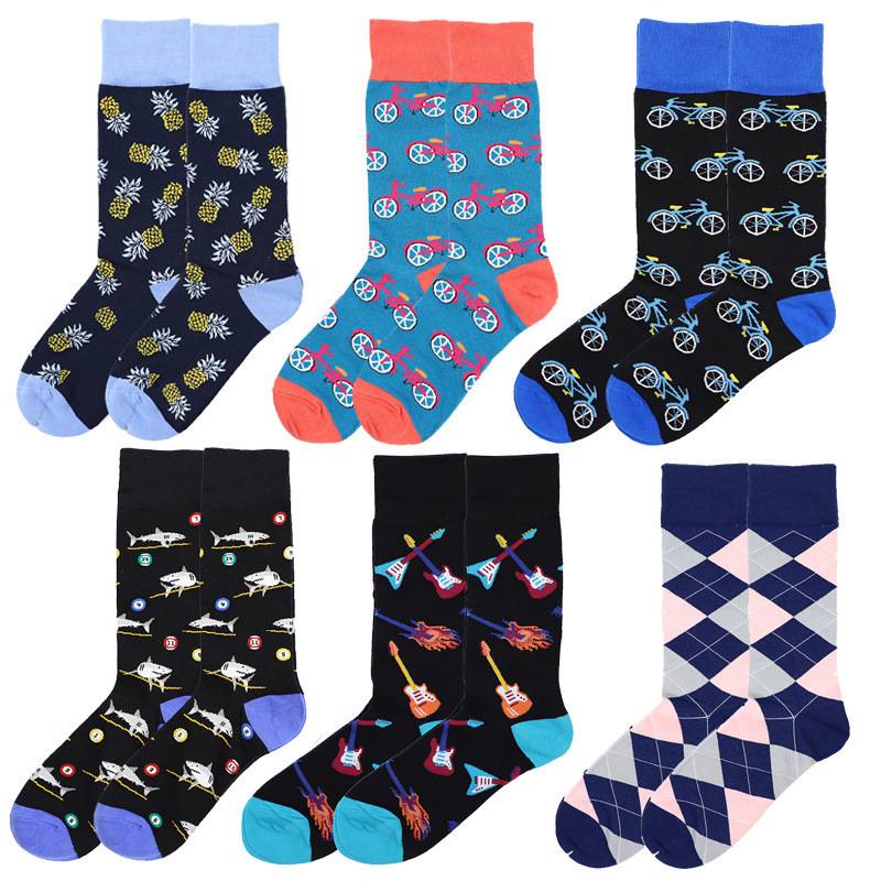 Cross-Border European and American Cotton Cartoon Animal Penguin Dog Panda Sloth Shrimp Fun Unisex Trendy Socks Foreign Trade Socks Mid-Calf Socks Cross-Border European and American Cotton Cartoon Animal Penguin Dog Panda Sloth Shrimp Fun Unisex Trendy Socks Foreign Trade Socks Mid-Calf Socks