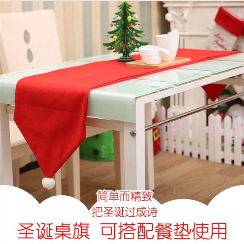 Decoraciones navideñas camino de mesa de Navidad Toalla de mesa de Navidad decoración de mesa de Navidad suministros para el hogar