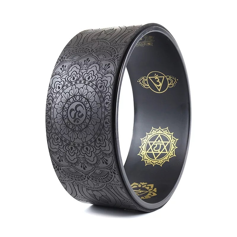 Rueda de yoga rueda de yoga pu curva trasera rueda de Damo anillo de Pilates Dispositivo de fitness yoga rueda auxiliar de yoga