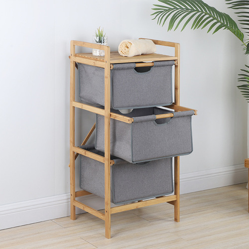 Dirty clothes storage basket bathroom bamboo cloth dirty clothes basket foldable dirty clothes scoop household clothing storage basket direct factory shipping