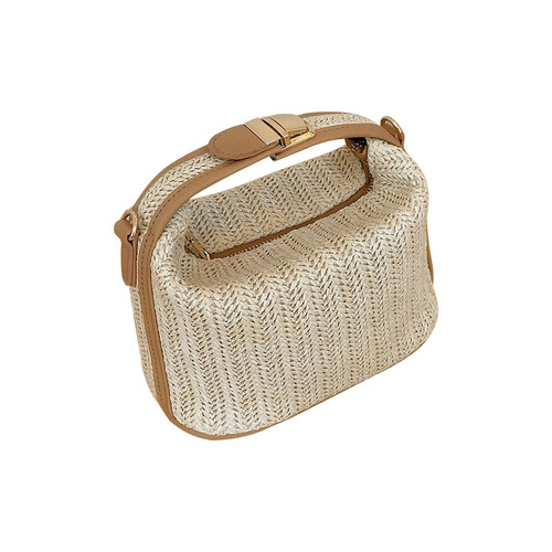 Straw bag for women 2024 foreign trade fashion handbag casual vacation single shoulder diagonal beach bag