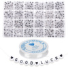 Early Education Acrylic Letter Pearl Set Color English Letter Pearl DIY Bead Material 1200 Boxes