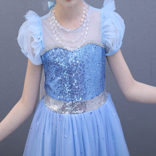 Summer  New Item Frozen 2 Elsa Princess Dress Halloween Elsa Girls' Dress Dropshipping One Piece