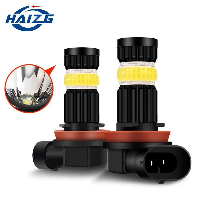 HAIZG автомобильная светодиодная противотуманная фара H7 H11 яркая автомобильная лампа COB противотуманная фара CREE высокой мощности светодиодный Автомобильный свет