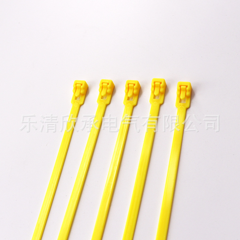 可松式尼龙扎带 可退式活扣轧带5*200mm可反复使用束线带塑料绑带