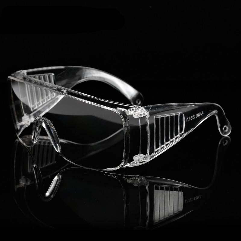 Transparent blinds anti-fog glasses anti-spray anti-spit goggles epidemic prevention anti-splash eye glasses.