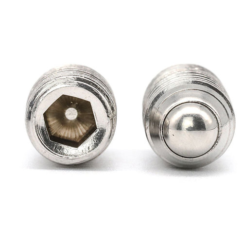 304 stainless steel wave bead machine meter screw ball head hexagonal wave screw positioning spring plunger tightening screw