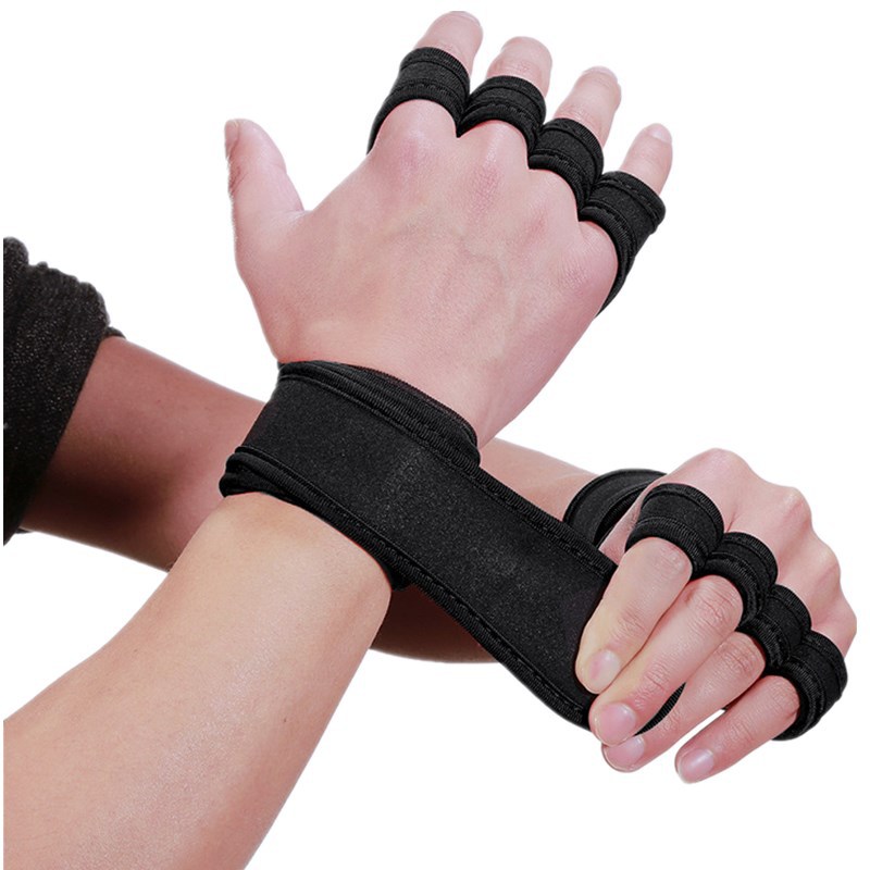 Fitness Deportes Palma protector al aire libre antideslizante protector de palma deportes entrenamiento dedo protector de pesas presión muñeca protector guantes