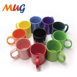 陶瓷杯马克杯LOGO外贸色釉彩色咖啡杯创意广告促销礼赠品杯子