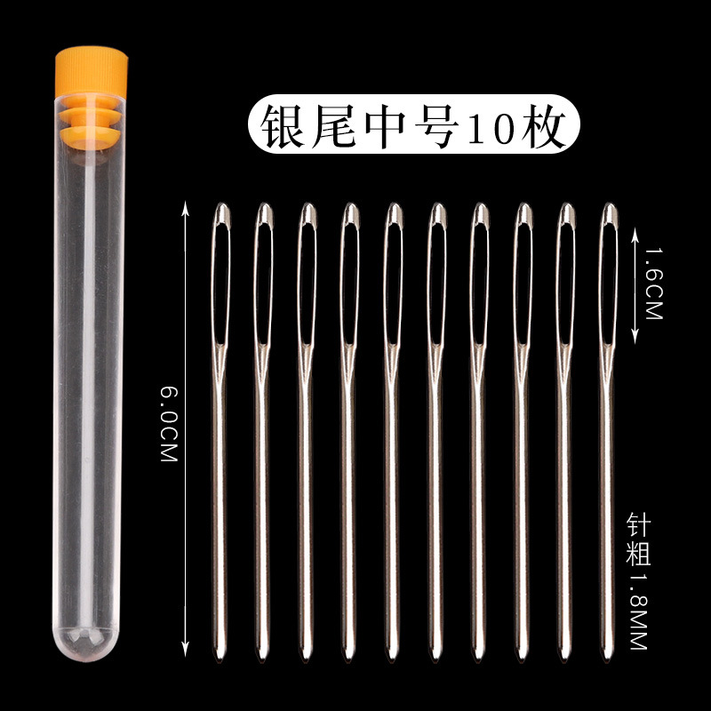 Silver tail medium number to send transparent syringe