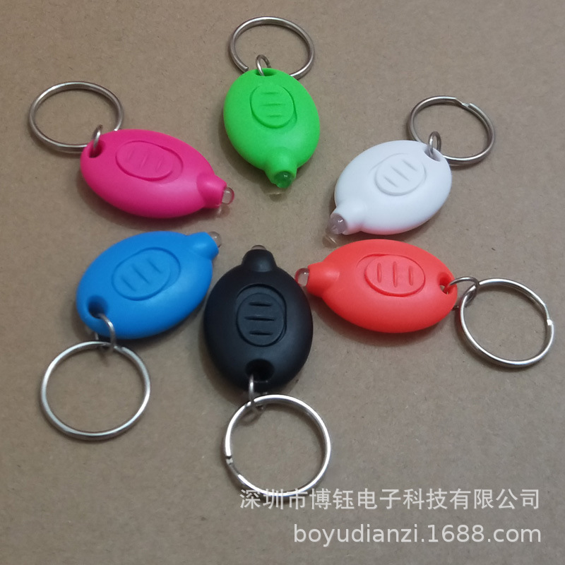 Wholesale led luminous keychain light plastic keychain light turtle flash keychain creative advertising gift