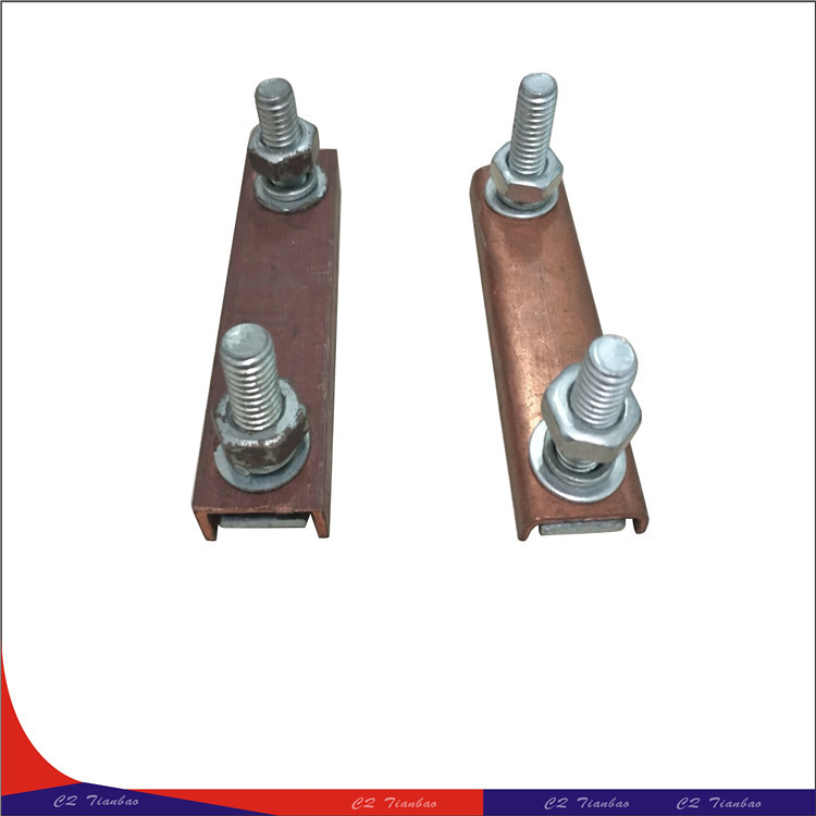 天宝250A300A滑触线铜连接头  厂家直销单极组合式滑触线铜连接器